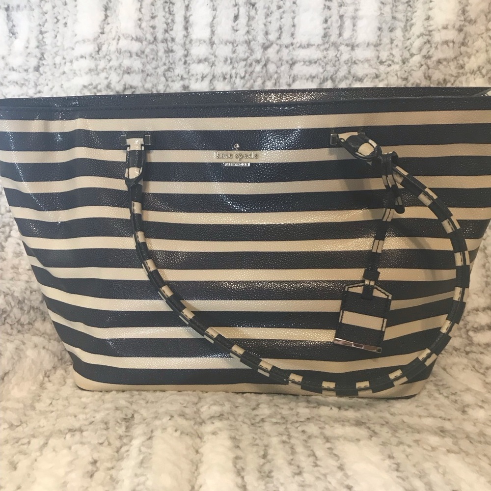 Navy and Cream Kate Spade Purse